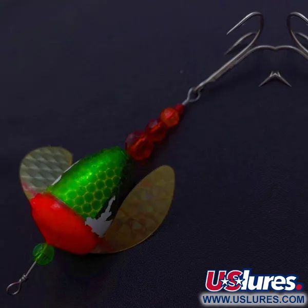 Yakima Bait Worden's Spin-n-Glo, green/red, 8, блешня оберталка (вертушка) #24082