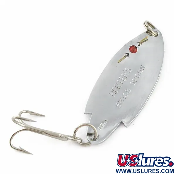  Herter's Swiss Spoon (Japan), нікель/червоні очі, 7, блесна коливалка (колебалка) #24099