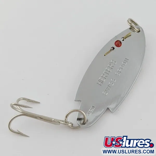  Herter's Swiss Spoon (Japan), нікель/червоні очі, 7, блесна коливалка (колебалка) #24099