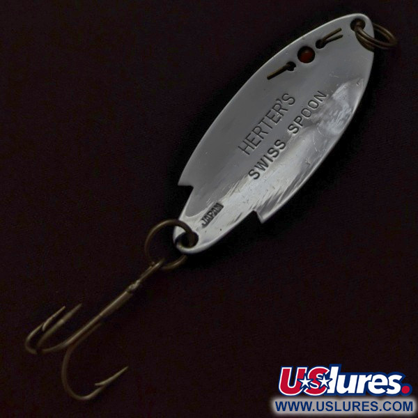   Herter's Swiss Spoon (Japan), нікель/червоні очі, 7, блесна коливалка (колебалка) #24099