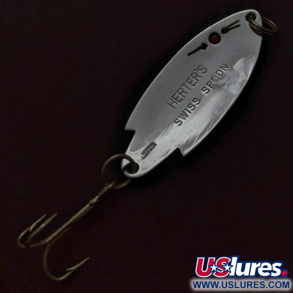  Herter's Swiss Spoon (Japan), нікель/червоні очі, 7, блесна коливалка (колебалка) #24099