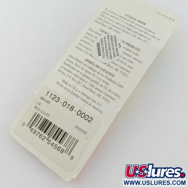 Luhr Jensen Lil' Kroc (Krocodile Stubby), золото, 4,5, блесна коливалка (колебалка) #24100