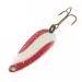  Dura Pack Spoon, нікель/червоний/білий, 5,5, блесна коливалка (колебалка) #24110