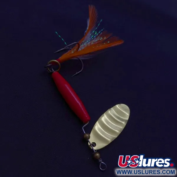  Worth #301, червоний/чорний/золото, 9, блешня оберталка (вертушка) #24152