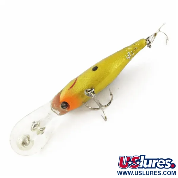  Rebel Double Deep Shad, brown/yellow, 5, воблер #24155