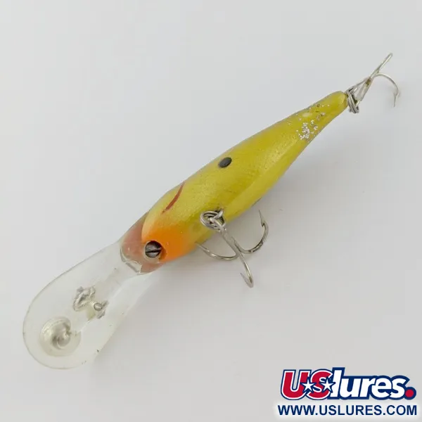  Rebel Double Deep Shad, brown/yellow, 5, воблер #24155