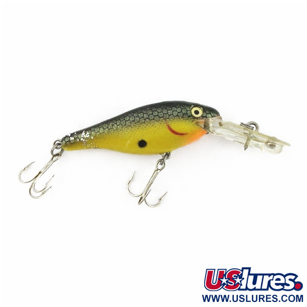  Rebel Double Deep Shad, brown/yellow, 5, воблер #24155