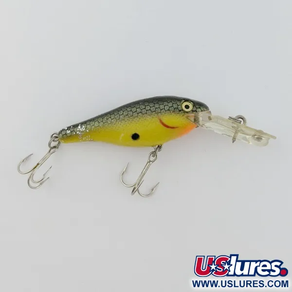  Rebel Double Deep Shad, brown/yellow, 5, воблер #24155