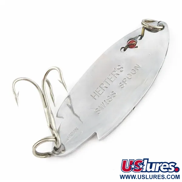   Herter's Swiss Spoon (Japan), нікель/червоні очі, 7, блесна коливалка (колебалка) #24161