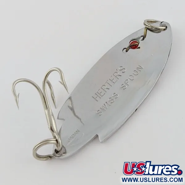   Herter's Swiss Spoon (Japan), нікель/червоні очі, 7, блесна коливалка (колебалка) #24161