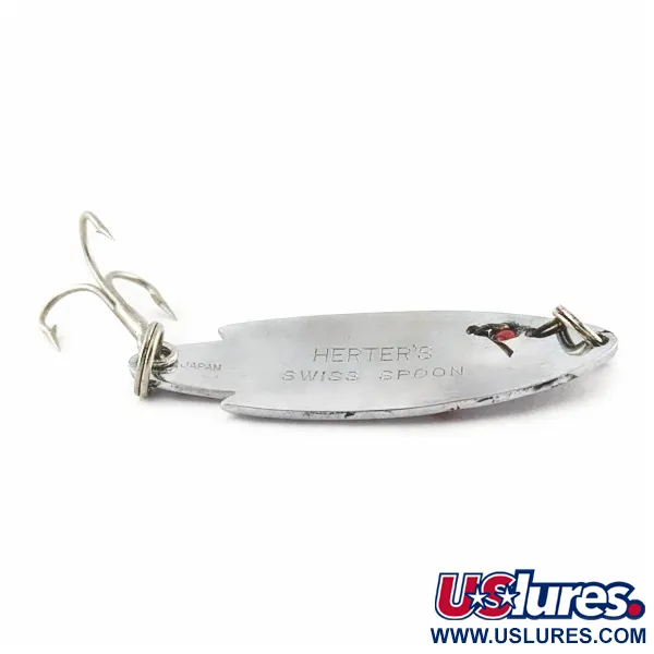   Herter's Swiss Spoon (Japan), нікель/червоні очі, 7, блесна коливалка (колебалка) #24161