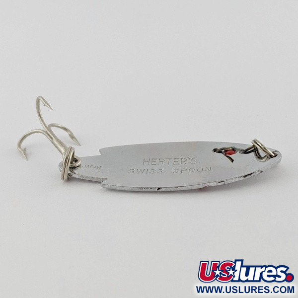   Herter's Swiss Spoon (Japan), нікель/червоні очі, 7, блесна коливалка (колебалка) #24161