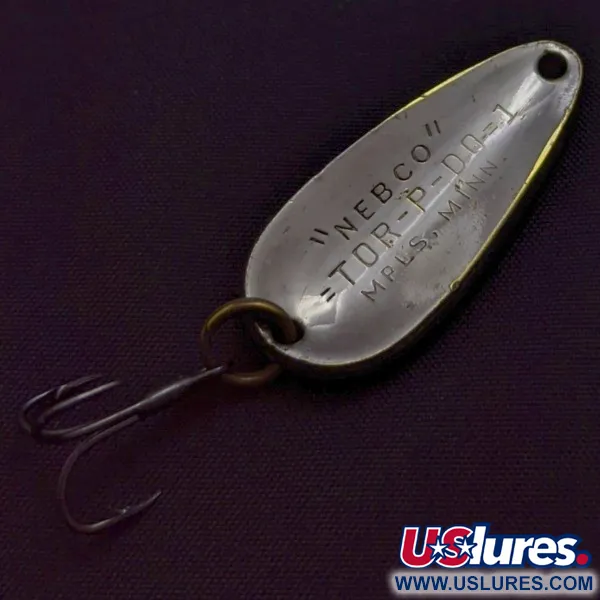  Nebco Tor-P-Do 1, нікель/латунь, 9, блесна коливалка (колебалка) #24173