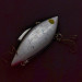  Bill Lewis Rat-L-Trap, RT 25 Chrome Black Back, 14, воблер #24189