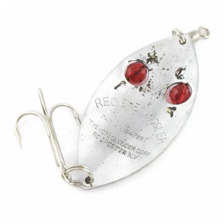 Hofschneider Red Eye Wiggler, нікель/червоний, 25, блесна коливалка (колебалка) #24196