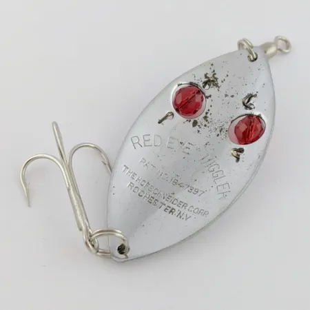 Hofschneider Red Eye Wiggler, нікель/червоний, 25, блесна коливалка (колебалка) #24196