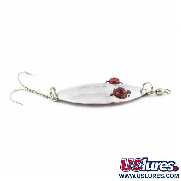  Hofschneider Red Eye Wiggler, нікель/червоний, 25, блесна коливалка (колебалка) #24196