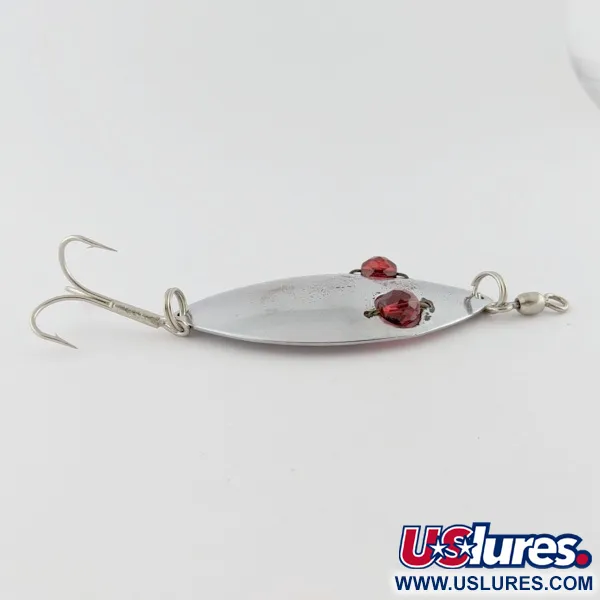  Hofschneider Red Eye Wiggler, нікель/червоний, 25, блесна коливалка (колебалка) #24196