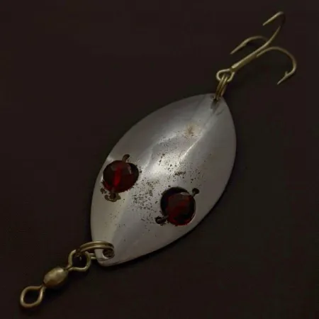 Hofschneider Red Eye Wiggler, нікель/червоний, 25, блесна коливалка (колебалка) #24196