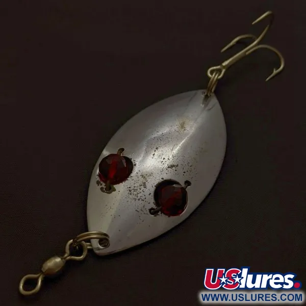  Hofschneider Red Eye Wiggler, нікель/червоний, 25, блесна коливалка (колебалка) #24196