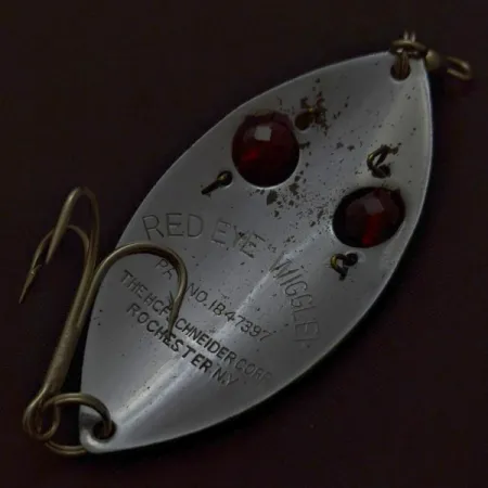 Hofschneider Red Eye Wiggler, нікель/червоний, 25, блесна коливалка (колебалка) #24196