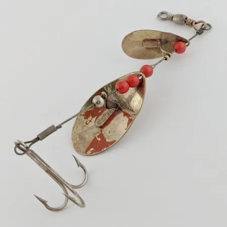 Weller June-Bug, срібло/золото, 8, блешня оберталка (вертушка) #24206