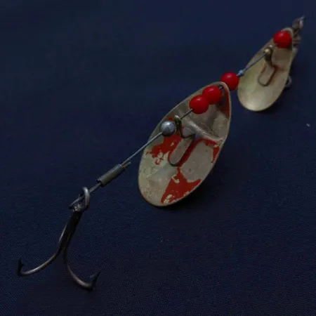 Weller June-Bug, срібло/золото, 8, блешня оберталка (вертушка) #24206