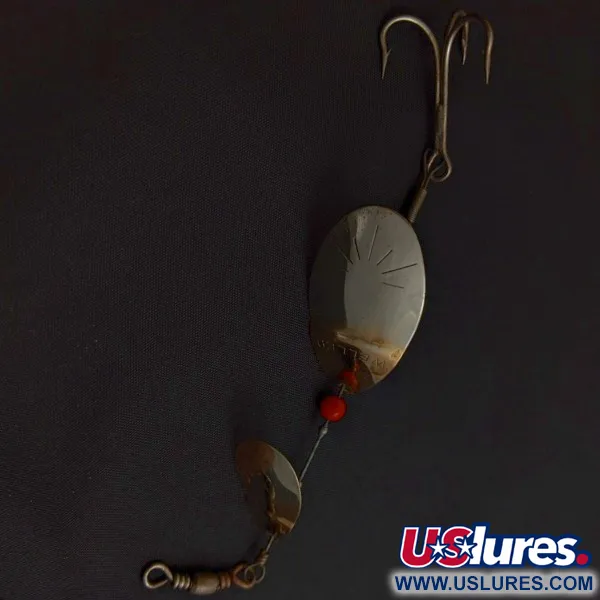  Weller June-Bug, срібло/золото, 8, блешня оберталка (вертушка) #24206