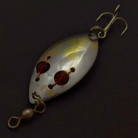 Hofschneider Red Eye Junior, срібло/латунь/червоні очі, 6,5, блесна коливалка (колебалка) #24210