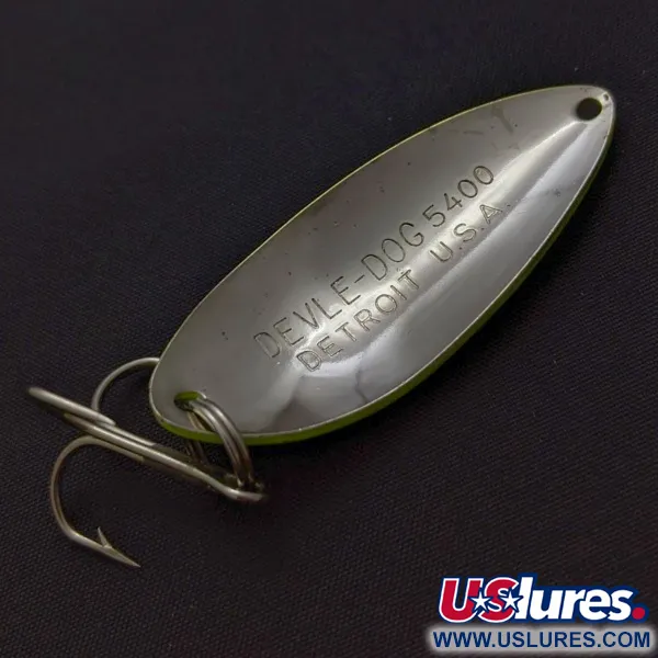 Eppinger Dardevle Devle Dog  5400 Detroit (1980-x), нікель/помаранчевий UV, 14, блесна коливалка (колебалка) #24220