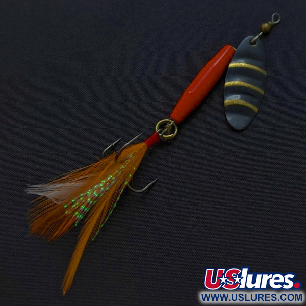 Worth #301, червоний/чорний/золото, 9, блешня оберталка (вертушка) #24248