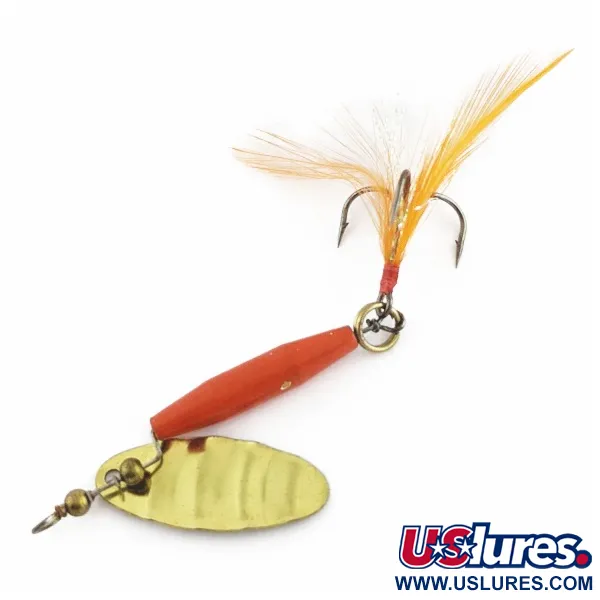 Worth #301, червоний/чорний/золото, 9, блешня оберталка (вертушка) #24254