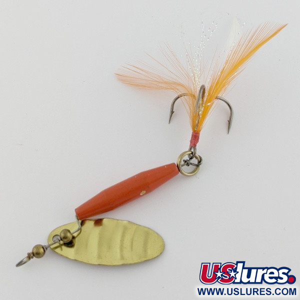 Worth #301, червоний/чорний/золото, 9, блешня оберталка (вертушка) #24254