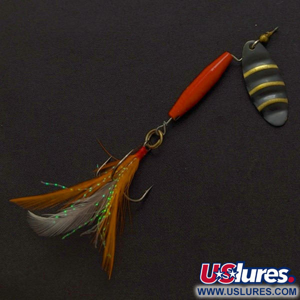 Worth #301, червоний/чорний/золото, 9, блешня оберталка (вертушка) #24254