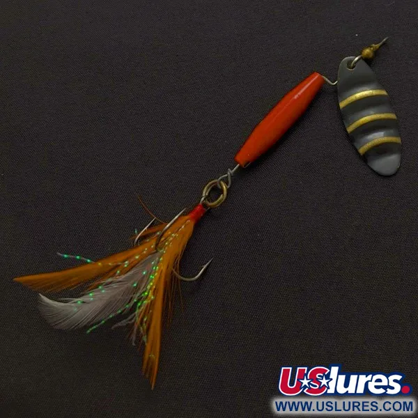 Worth #301, червоний/чорний/золото, 9, блешня оберталка (вертушка) #24254