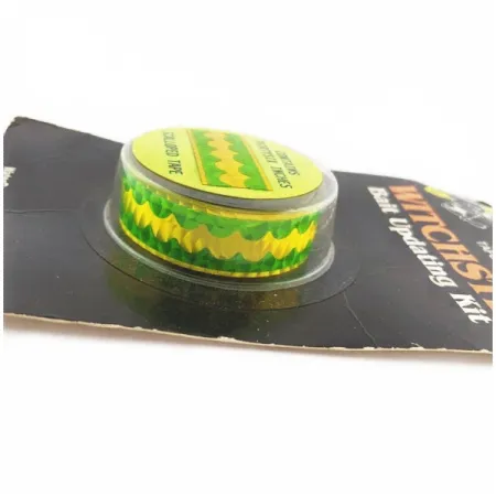 Witchcraft Witchstix Bait Scalloped tape , yellow/green hologram, до рибалки #24257
