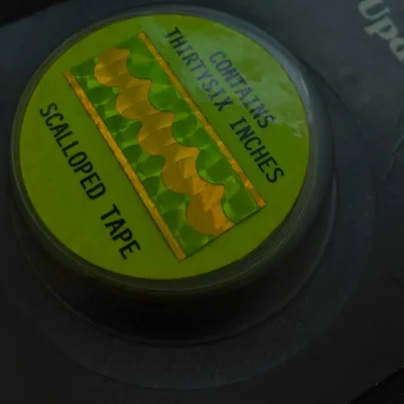 Witchcraft Witchstix Bait Scalloped tape , yellow/green hologram, до рибалки #24257