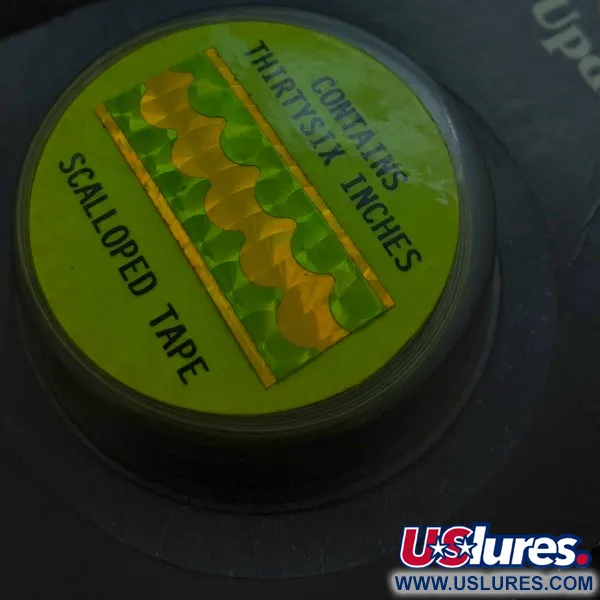 Witchcraft Witchstix Bait Scalloped tape , yellow/green hologram, до рибалки #24257