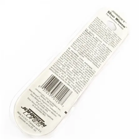 Johnson Silver Minnow незачіпляйка, Зелений/оранжевий/нікель, 21, блесна коливалка (колебалка) #24267