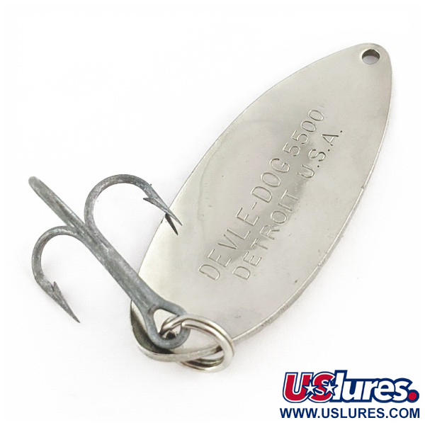 Eppinger Dardevle Devle Dog  5500 Detroit (1980-x), нікель, 21, блесна коливалка (колебалка) #24271