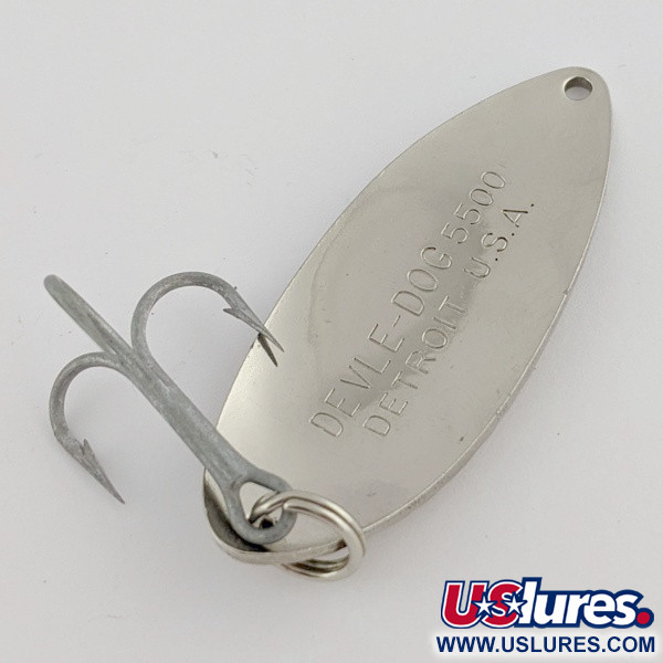 Eppinger Dardevle Devle Dog  5500 Detroit (1980-x), нікель, 21, блесна коливалка (колебалка) #24271