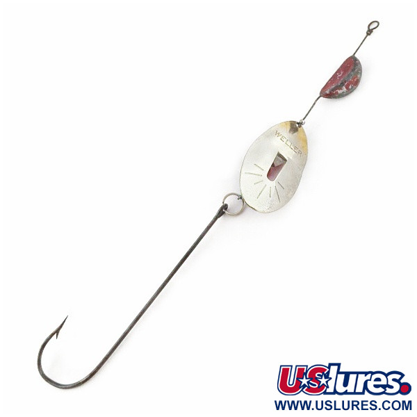  Weller June-Bug Stripe-on, срібло/золото, 14, блешня оберталка (вертушка) #24278