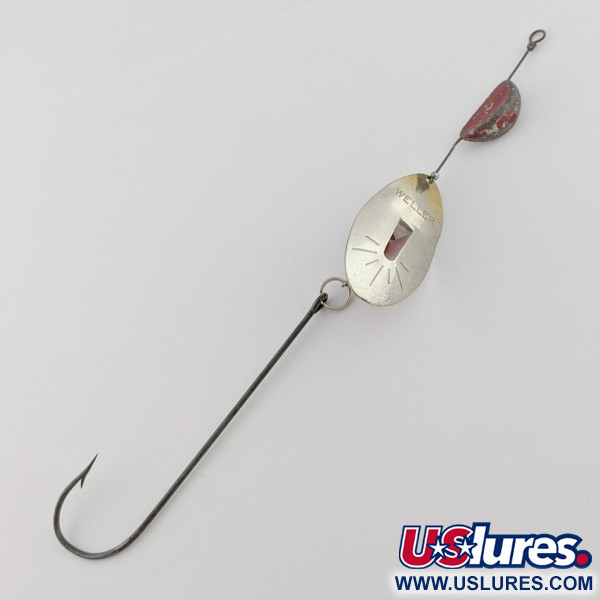  Weller June-Bug Stripe-on, срібло/золото, 14, блешня оберталка (вертушка) #24278