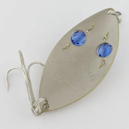 Hofschneider Red Eye Wiggler, срібло/латунь/сині очі, 25, блесна коливалка (колебалка) #24287