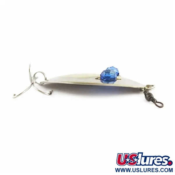  Hofschneider Red Eye Wiggler, срібло/латунь/сині очі, 25, блесна коливалка (колебалка) #24287