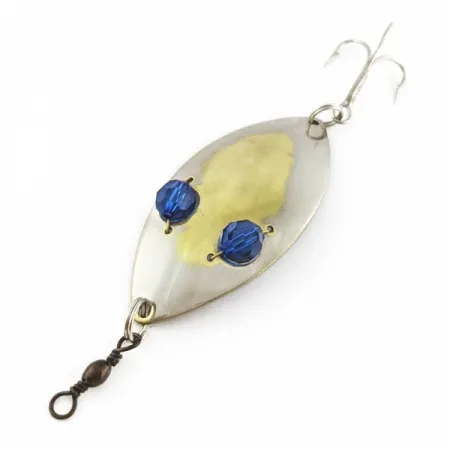 Hofschneider Red Eye Wiggler, срібло/латунь/сині очі, 25, блесна коливалка (колебалка) #24287