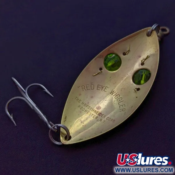 Hofschneider Red Eye Wiggler, gold/green, 25, блесна коливалка (колебалка) #24288