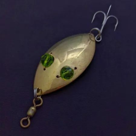 Hofschneider Red Eye Wiggler, gold/green, 25, блесна коливалка (колебалка) #24288