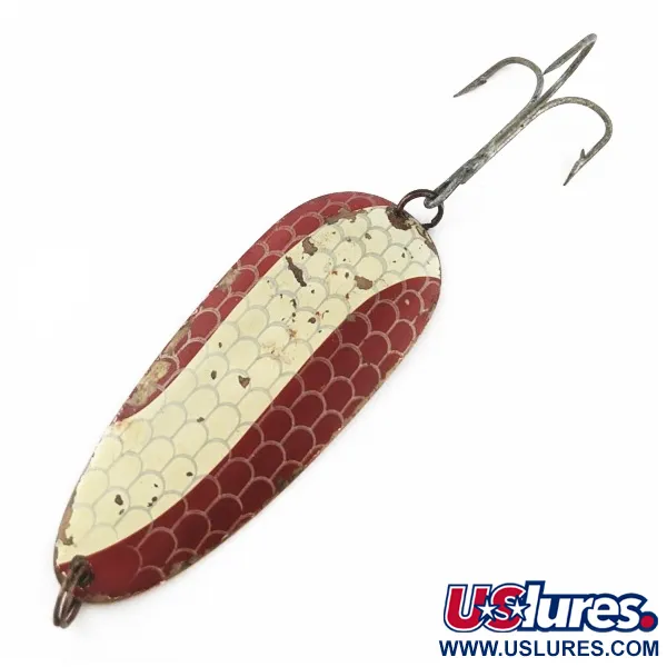 Eppinger Dardevle Huskie Junior Detroit (1950s), нікель/червоний, 58, блесна коливалка (колебалка) #24338