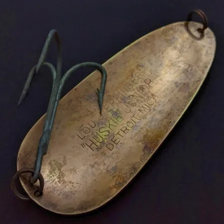 Eppinger Dardevle Huskie Junior Detroit (1950s), нікель/червоний, 58, блесна коливалка (колебалка) #24338